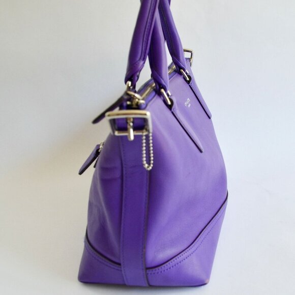Coach 21132 Molly Purple Ultraviolet Leather Handbag NO CROSSBODY STRAP - Picture 4 of 14